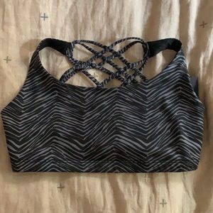 Onzie zebra sports bra